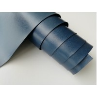 Переплётный кожзам, полуглянцевый, пыльно-синий, 33х70 см